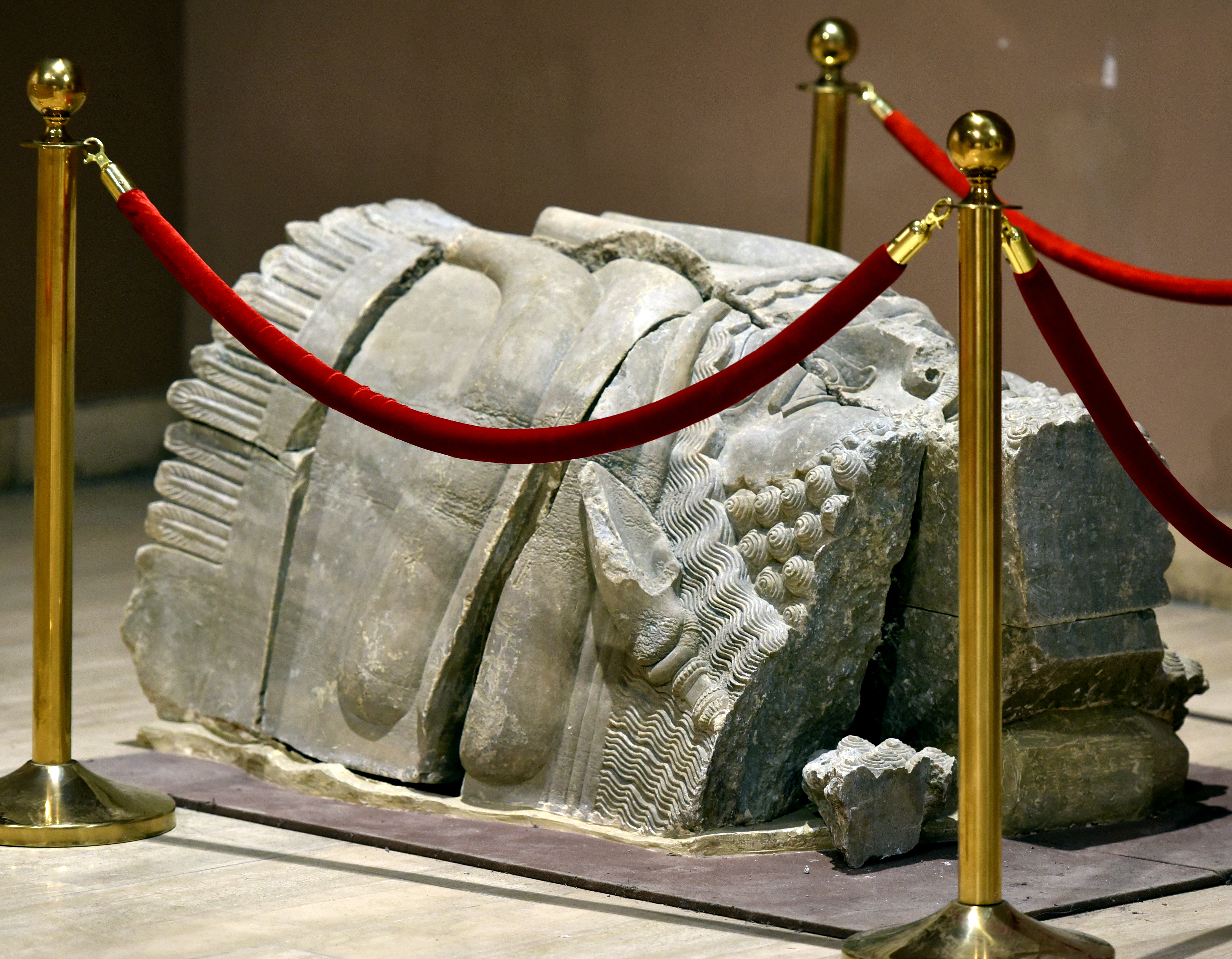 Looted archaeological site