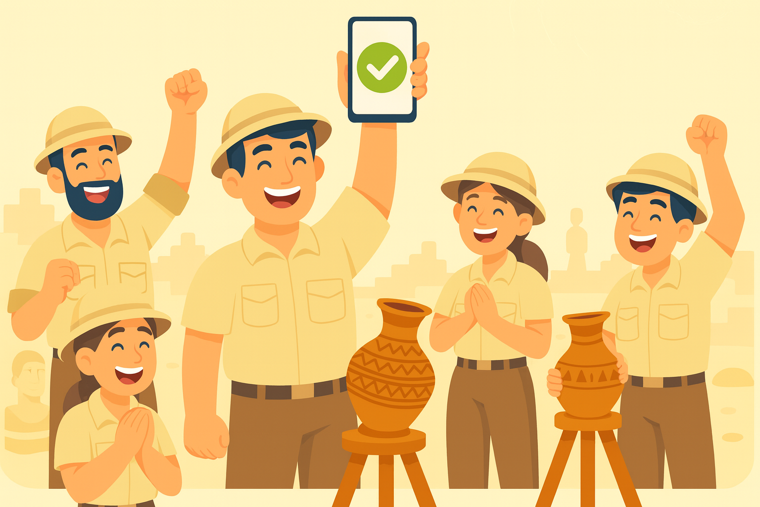 Archaeology site protected by technology